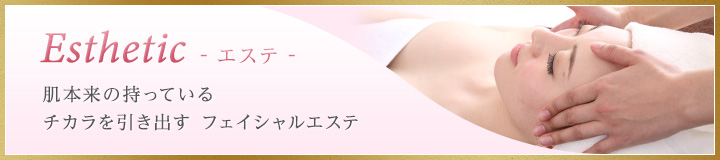 エステ - 肌本来の持っている チカラを引き出す フェイシャルエステ